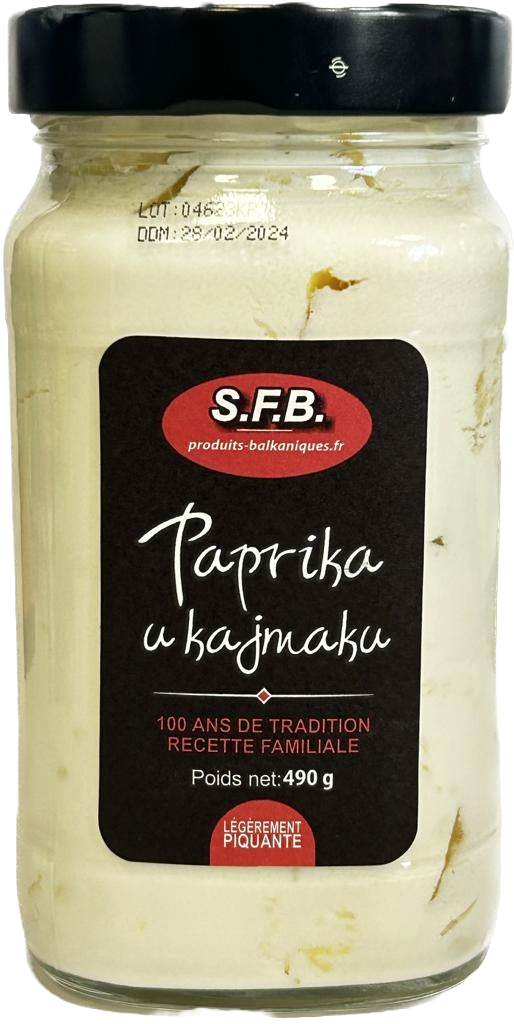 Paprika u kajmaku / Poivrons dans la crème 490g SFB